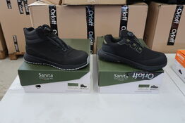 2 Par Sanita | Bronsit sikkerhedsstøvlet | Sort | 46 Model nr: 1666810