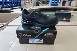 1 Par O workwear | Sikkerhedssko | Sort | 40 Model nr: 526513