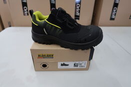 1 Par Blåkläder | Storm sikkerhedssko | Sort/neon gul | 40 Model nr: 1756930