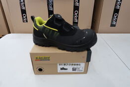 1 Par Blåkläder | Storm sikkerhedssko | Sort/neon gul | 41 Model nr: 1756931