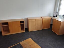 Fire kontorskabe, assorterede