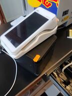 Kortterminal og bonprinter