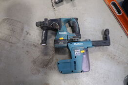 Akku borehammer MAKITA DHR243 med støvopsamler