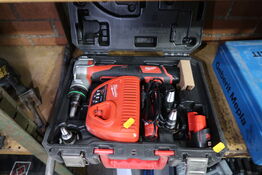 Akku expansionsværktøj MILWAUKEE C12 PXP med 2 stk. batterier og lader