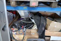 Palle med svejseværk, div. Svejseslanger (defekt)