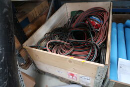 Palle med svejseslanger, svejsemaske m.m.