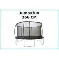 JumpXfun Ø:366 cm Trampolin med sikkerhedsnet 