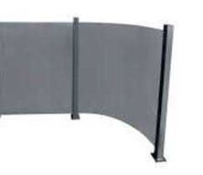 2 stk Buede Nordic Glashavehegn Røgfarvet 93x100 cm