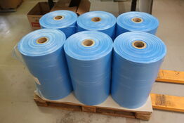 6 ruller MDPE planfolie - 590x0,015 mm - 42.000 Meter i alt