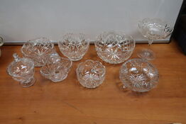 8 stk. glasskåle 