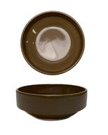 16 stk. Skål stabelbar stentøj valnød 230 mm Rustik