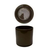 6 stk. Krukke stabelbar stentøj valnød 1,5 ltr Rustik