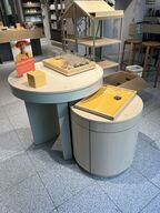 Display/bordsæt Ø90xH83 og Ø62xH69