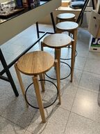 4 stk. barstole Ø33/39x77H cm