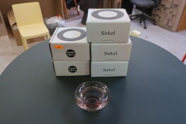 5 stk. lysestager NEDRE FOSS SIRKEL 