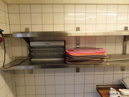 Rustfri stål hyldesystem med 6 hylder