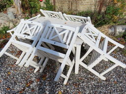 Havebord med 6 stk. stole JUTLANDIA