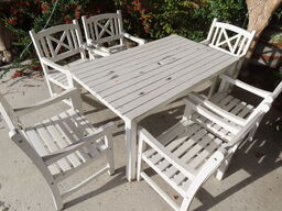 Havebord med 6 stk. stole JUTLANDIA