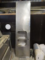 Rustfri stålbord med vask