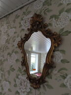 Rokoko spejl og lille billedramme