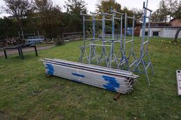 Bukke stillads med jumbo plader