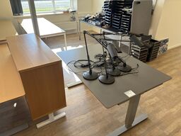 Hæve-/sænkebord inkl. 5 stk. lamper