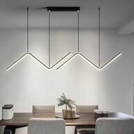 Pendellampe LED i sort – 90 cm