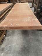 Træplanke i SIPO (mahogni)  4,21x1,25m - 10 cm tyk