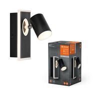 2 stk. Ledvance Mars væglampe, sort