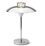 HALO DESIGN STEPP 1 2 3 PORTABLE MØRKE KROM BORDLAMPE