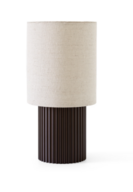 &Tradition Manhattan SC52 Transportabel Lampe Bruneret Messing & Canvas Skærm