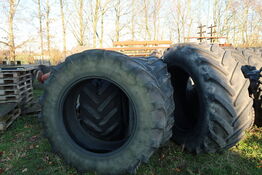 4 stk. traktordæk bl.a. MICHELIN 18.4R38