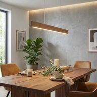 2 stk. eglo climene led langbords pendel trælook 94,5 cm(ubrugt)