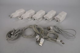 5 x Original Apple 10W USB lader A1357