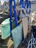 Glasplader inkl transportvogn