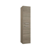 Parma/Alba højskab 350x1600mm Grå eg, H42 Strømberg Bad