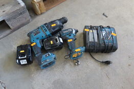 2 stk. Akku-værktøj MILWAUKEE