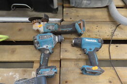 3 stk. Akku-værktøj MAKITA