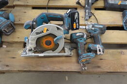 3 stk. Akku-værktøj MAKITA