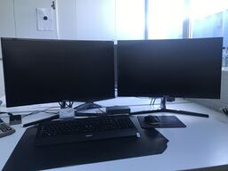 2 stk. Skærme, tastatur & mus SAMSUNG 