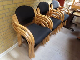 10 stk. stabelbare stole