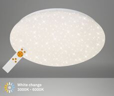 2 stk. briloner led slim panel 37,5 cm m. stjernehimmel hvid(ubrugt)