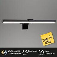 2 stk. briloner led cct skærmlampe med vippe funktion, 40,5(L)sort(ubrugt)