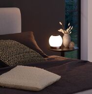 2 stk. briloner led batteridrevet bordlampe, ø16 cm, sort(ubrugt)