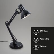 4 stk. Briloner bordlampe Ø15,5 cm, sort(ubrugt)