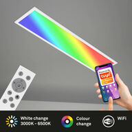 Briloner smart led rgb/cct wifi panel m. remote(ubrugt)