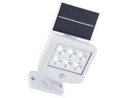 3 stk. briloner led-udendørslampe med solcelle krom(ubrugt)