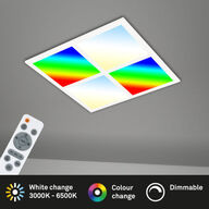 4 stk. briloner LED RGB slim panel m. remote ø 44,5 cm(ubrugt)