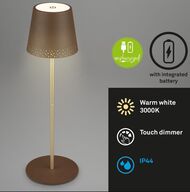 Briloner led batteridrevet bordlampe, 38 cm, 2,6W, 280lm(ubrugt)