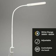 Briloner led klemmelampe med dæmp, 110cm, Hvid(ubrugt)